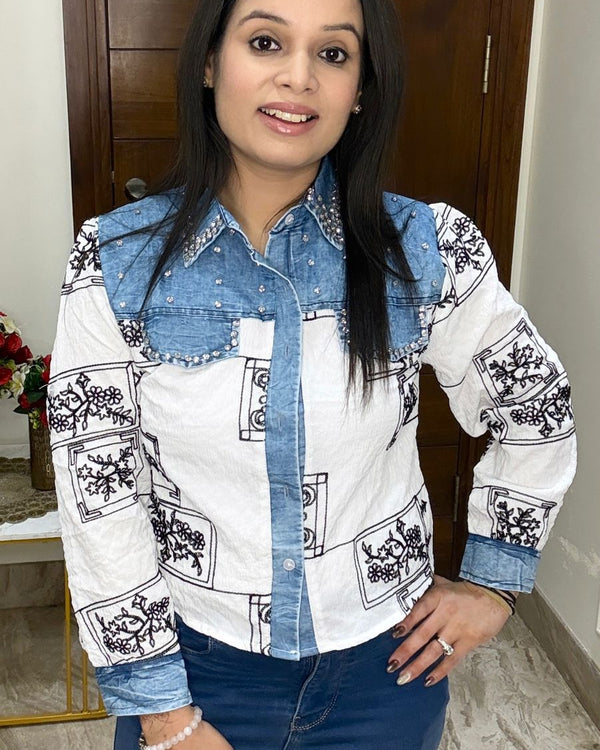 Crop Cotton Shirt