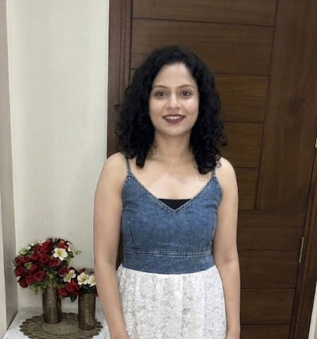 Denim and Net Casual Dress