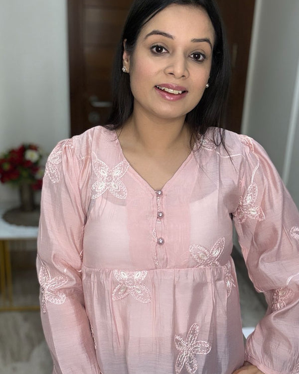 Floral Embroidery Top