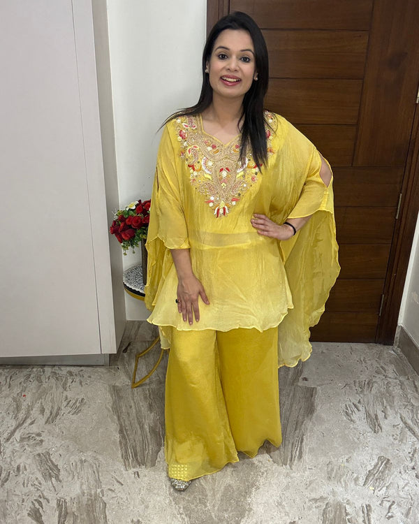 Yellow Kaftan Set