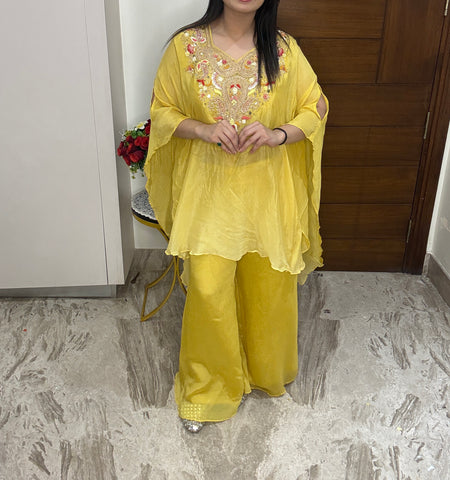 Royal Mirror-Work Sharara Suit Set