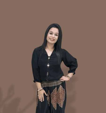 Elegant Black Co-ord Set with Traditional Printed Palazzo